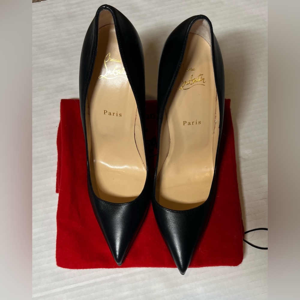 CHRISTIAN LOUBOUTIN: So Kate 120mm, Black, Napa Leather, Size 41, MSRP - $795